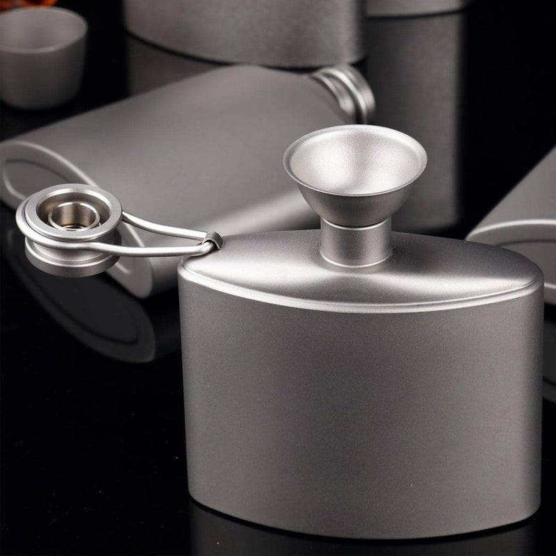 SILVERANT Ultralight Titanium Funnel - Easy Pouring Liquid Filling Hip Flask Funnel for Liquor, Wine, & Spirits - Image 5